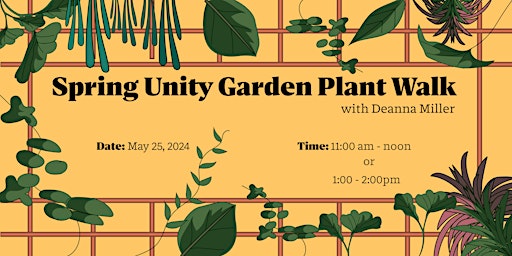 Imagem principal do evento Spring Unity Garden Plant Walk: Deanna Miller