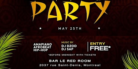 AFRO PARTY | AFREAKANIGHT