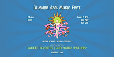 Primaire afbeelding van Summer Jam Music Fest at Rivet! (Outdoor Concert with 3 Bands)
