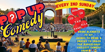POP UP COMEDY: Open Air Comedy in Ciutadella Park primary image