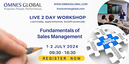 Imagen principal de Fundamentals of Sales Management: 2 Day Training
