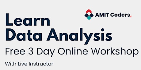 Free 3 Day Data Analysis Workshop