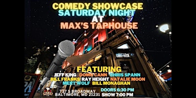 Comedy Showcase Saturday Night at Max's Taphouse