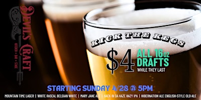 $4 DRAFTS now through May 4th