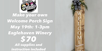 Imagem principal do evento Make Your Own Porch Signs at Eagle Haven Winery