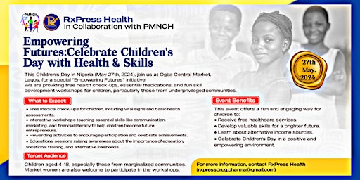Imagem principal do evento Empowering Futures: Children's Health and Skill Development Initiative