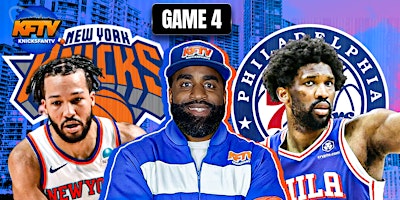 Imagen principal de Knicks Vs Sixers Game 4 Watch Party Ticket (SOUTH FLORIDA)
