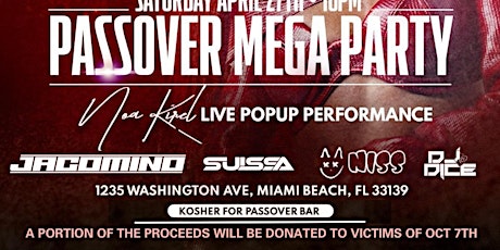 PASSOVER Mega Event w/ Noa Kirel @ M2 Nightclub (Formerly Known as Mansion)