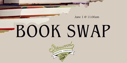 Primaire afbeelding van Book Swap - Grab a new book, enjoy lunch & literary themed drinks, shop local!