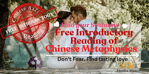Don’t be afraid to find lasting love. Free introductory Bazi reading. MN primary image