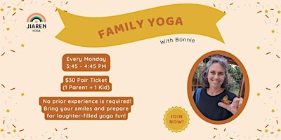 Imagem principal do evento Family Yoga and Mindfulness with Bonnie