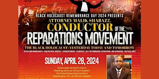 Imagem principal do evento BLACK HOLOCAUST REMEMBRANCE DAY 2024