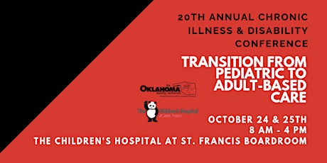 20th Annual Chronic Illness & Disability Conference: Transition from Pediatric to Adult-based Care primary image