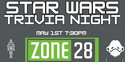 Primaire afbeelding van Star Wars Trivia Night @ Zone28