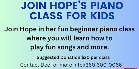 Hope's piano class
