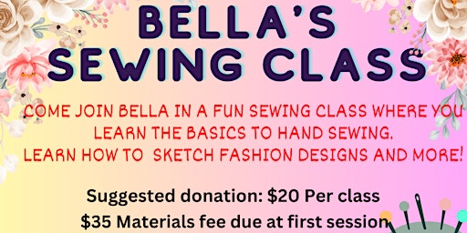 Imagem principal do evento Bella's sewing class