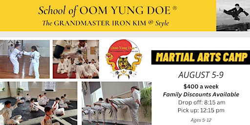 Image principale de Kids Martial Arts Camp (Aug. 5-9)