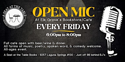 Open Mic Night at the Bookstore/Cafe primary image