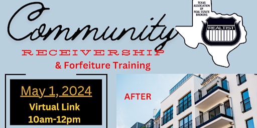 Community Receivership & Forfeiture Training primary image