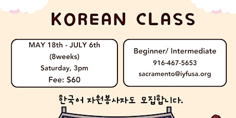 IYF Korean Class in Sacramento