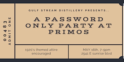 Imagen principal de Prohibition Nights: Speakeasy Cocktail Experience with GULFSTREAM