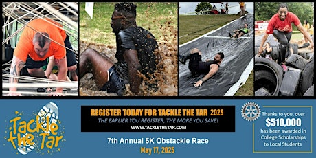 Imagem principal do evento Tackle the Tar 2025 - 5K Obstacle Course Race