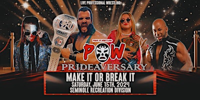 Imagem principal do evento Pride of Wrestling Presents POW 33 Prideaversary Make It or Break It!