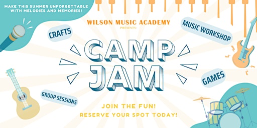 Imagem principal do evento CAMP JAM | WILSON MUSIC ACADEMY