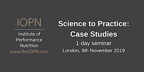 "Science to Practice: Case Studies" 1-Day Seminar (November, 2019) primary image
