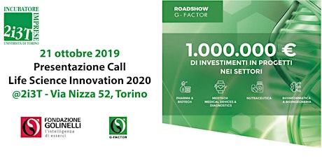 Immagine principale di Presentazione Call Life Science Innovation 2020  @2i3T 