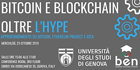 Immagine principale di "Bitcoin e Blockchain oltre l'Hype" - Università di Genova 