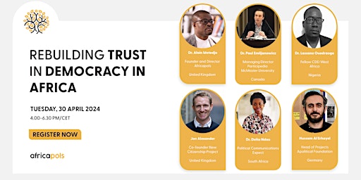 REBUILDING TRUST IN DEMOCRACY IN AFRICA primary image