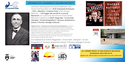 Imagem principal do evento 100 Anni: Giacomo Matteotti: Un' Italiano diverso