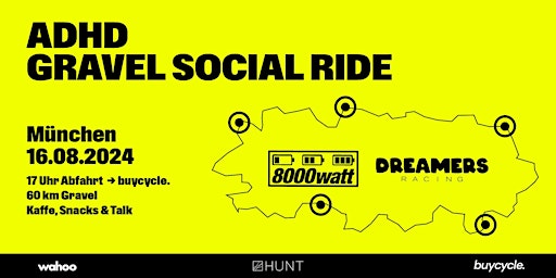 Imagem principal do evento ADHD Gravel Social Ride München