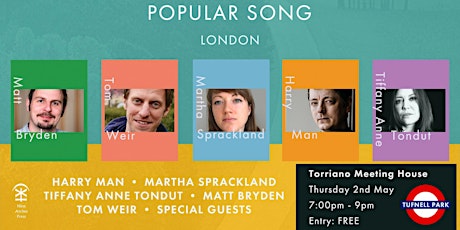 Popular Song - Live at the Torriano with Harry Man & Special Guests!