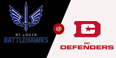 Live - May 19. 11:00 AM - St. Louis Battlehawks vs. DC Defenders  primärbild
