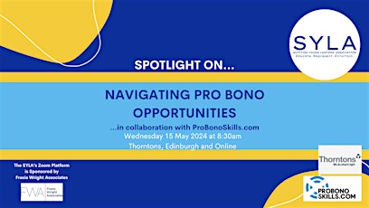 Spotlight on... Navigating Pro-Bono Opportunities primary image