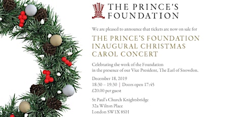 The Prince's Foundation Christmas Carol Concert primary image