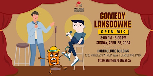 Comedy Lansdowne Open Mic | Ottawa International Food and Book Expo primary image