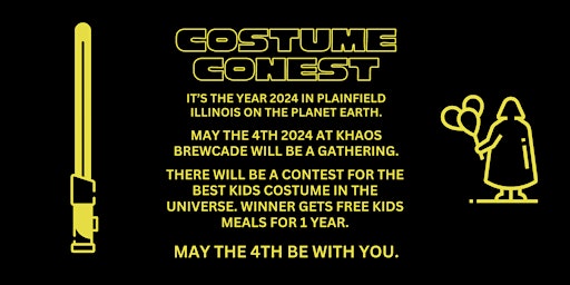 May the 4th Kids Costume Contest at Khaos Brewcade primary image