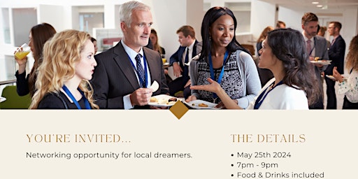 Imagem principal do evento Dinner and Dreams - An Opportunity to network with dreamers