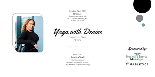 Imagem principal do evento Yoga w/ Denise Leslie