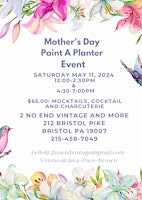 Imagem principal do evento Mother's Day Paint Your Own  Flower Pot/Planter