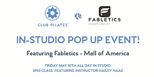 Imagem principal do evento Club Pilates x Fabletics Pop Up Class!
