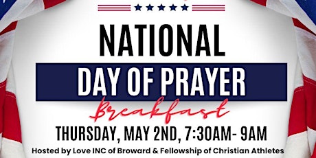 Our 2nd Annual National Day of Prayer Event is back!