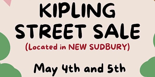 Street Sale New Sudbury primary image