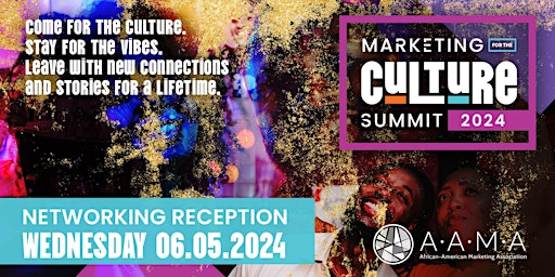 Imagem principal do evento Marketing For The Culture Summit Networking Reception