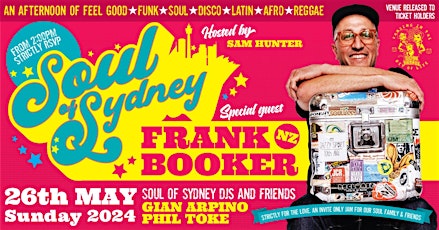 Imagen principal de SOUL OF SYDNEY feat. DJ FRANK BOOKER (NZ) | May 26  2024