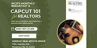 Monthly Breakfast with CapCut 101 Class for Realtors primary image