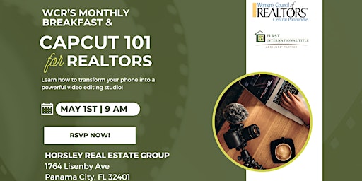 Monthly Breakfast with CapCut 101 Class for Realtors primary image
